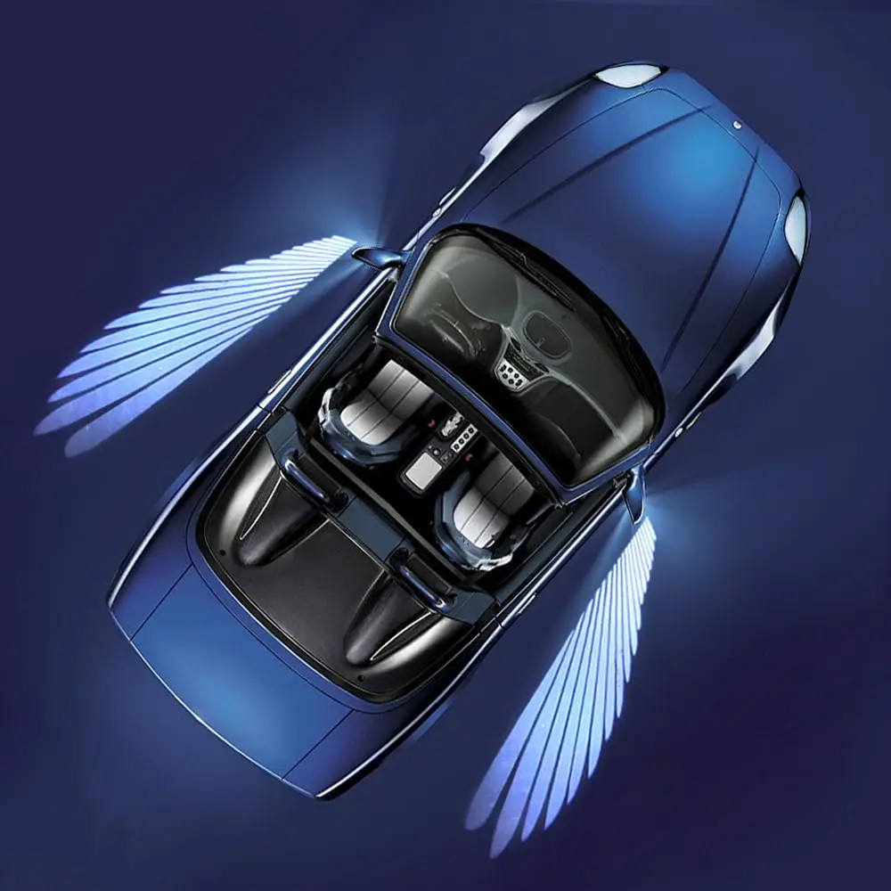 

Автомобильное боковое зеркало заднего вида, приветственное освещение, Крыло ангела, динамическая проекционная лампа, проекционная лампа для всех брендов всех моделей