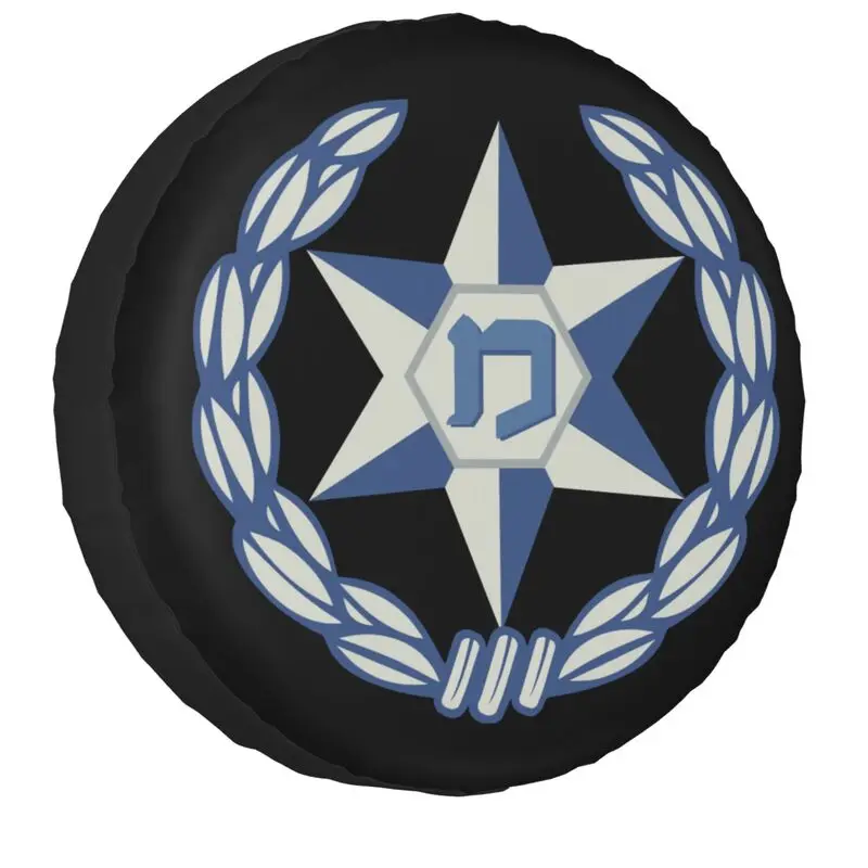

Israel Police Logo Spare Tire Cover for Prado Pajero Jeep 4WD 4x4 SUV Car Wheel Protector Accessories 14" 15" 16" 17" Inch