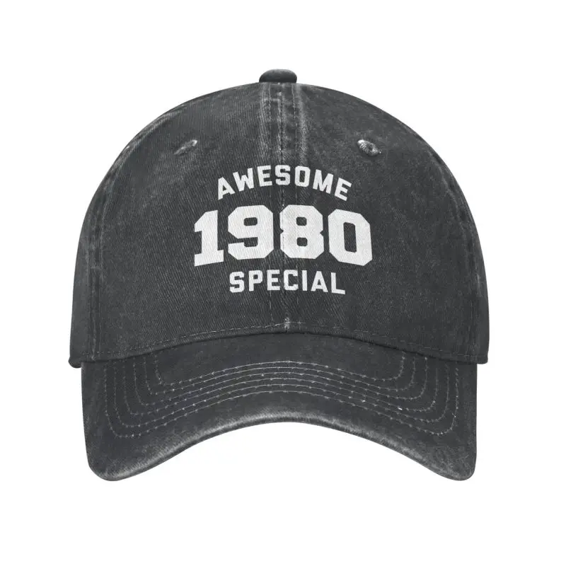 

Unisex Cotton Funny Awesome Special Born In 1980 Birthday Gifts Baseball Cap Adult Adjustable Dad Hat for Men Women Hip Hop
