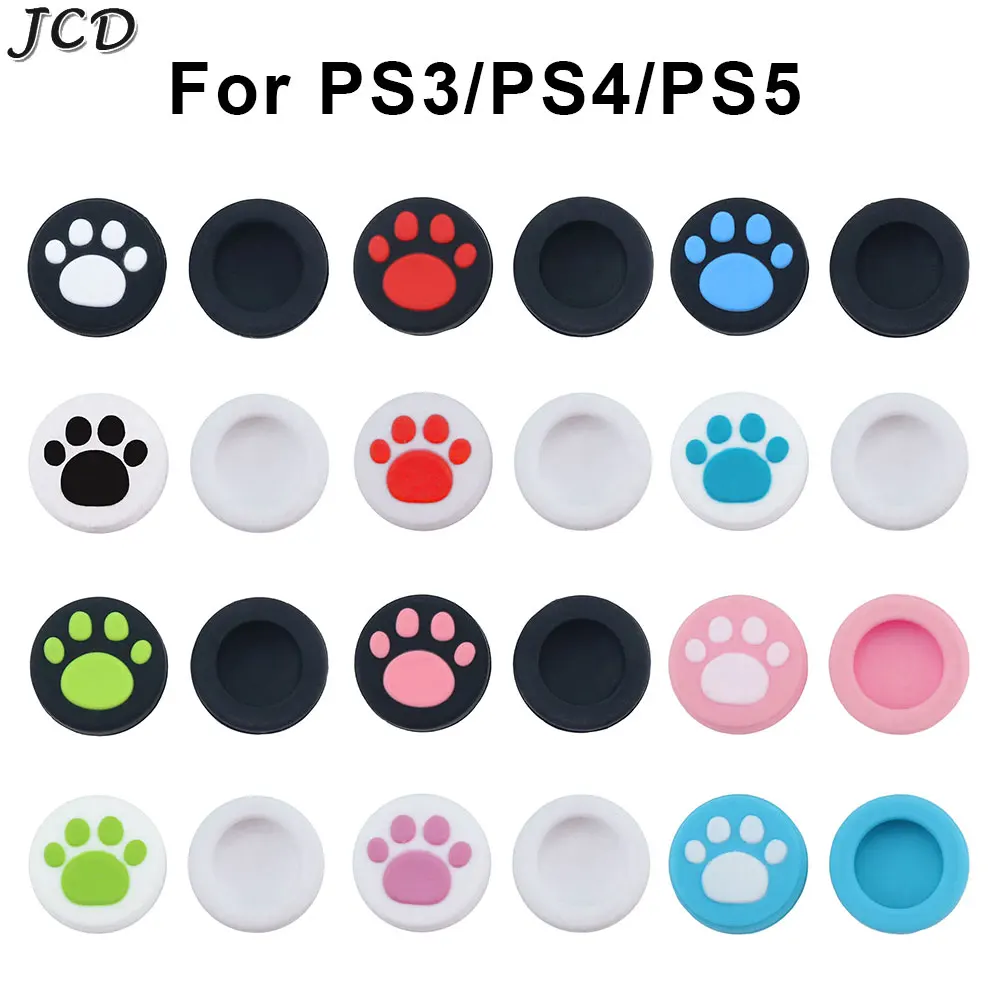 

JCD 2pieces Silicone Analog Thumb Sticks Grips Caps for PS3 PS4 PS5 Switch Pro Controller For Xbox One Series X S 360