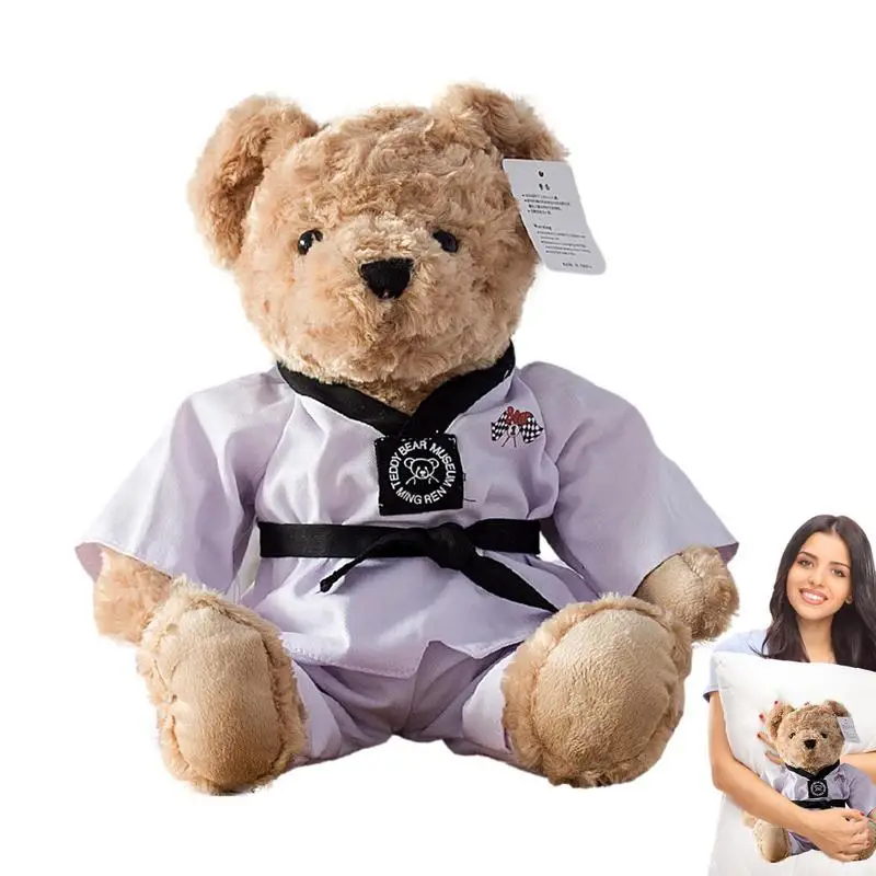 New Dressing Bear Taekwondo Bear Cotton Filling Couple Children's Soothing Doll Small Plush Valentine Christmas Gifts 
New Dressing Bear Taekwondo Bear Cotton Filling Couple Children's Soothing Doll Small Plush Valentine Christmas Gifts