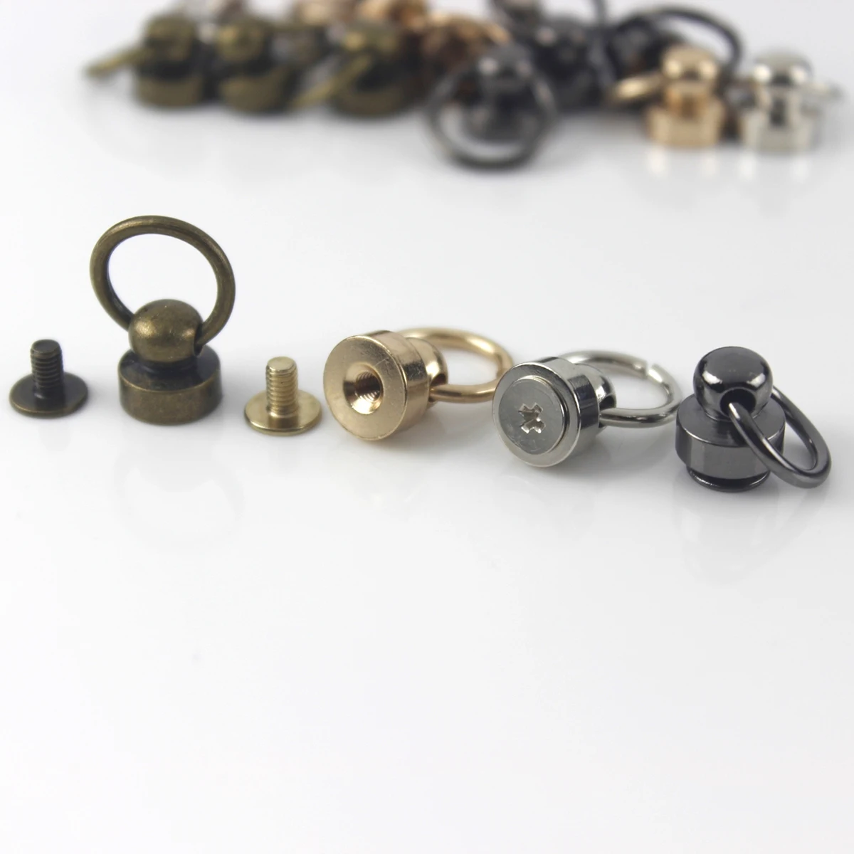 Metal Ball Post With O Ring Studs Rivets Nail Screwback Round Head Spots Spikes Leather Craft phone case decor Accessories cn
Metal Ball Post With O Ring Studs Rivets Nail Screwback Round Head Spots Spikes Leather Craft phone case decor Accessories cn