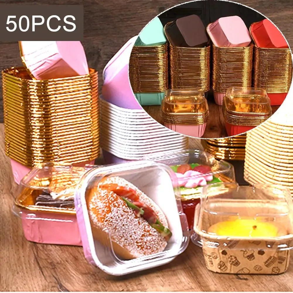 50Pcs Square Muffin Cupcake Brown Letters Party Tray Baking Muffin Box Birthday Cake Decoration Gold Cupcake Liner
50Pcs Square Muffin Cupcake Brown Letters Party Tray Baking Muffin Box Birthday Cake Decoration Gold Cupcake Liner