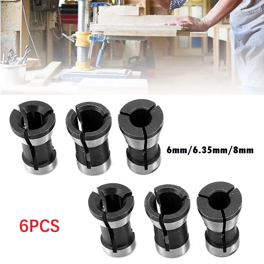 6 PC Router Bit Collet Chuck 6/6.35/8mm For Trimming Engraving Machine Collet Chuck Engraving Trimming Machine Router Milling
6 PC Router Bit Collet Chuck 6/6.35/8mm For Trimming Engraving Machine Collet Chuck Engraving Trimming Machine Router Milling