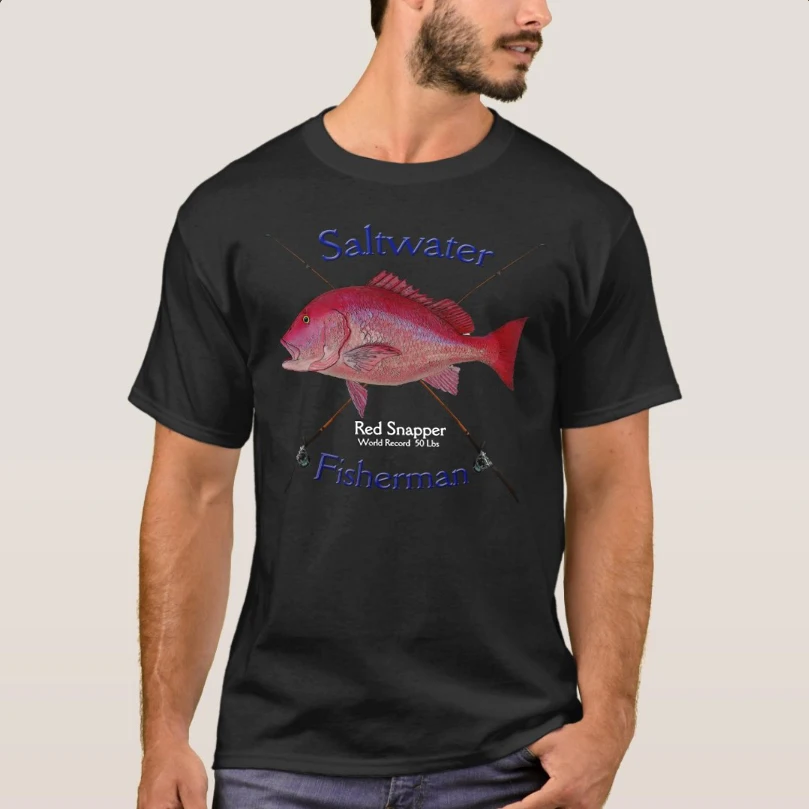 Red Snapper Saltwater Fishing Fishermans Angler Gift T-Shirt 100% Cotton O-Neck Short Sleeve Casual Mens T-shirt Size S-3XL
Red Snapper Saltwater Fishing Fishermans Angler Gift T-Shirt 100% Cotton O-Neck Short Sleeve Casual Mens T-shirt Size S-3XL