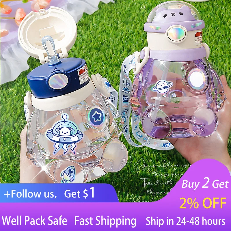 700ml Big Belly Cup Water Bottle Aerospace Bear Kawaii Kids Starw Bottle Sports Drinking Bottle Outdoor Travel Bottle Drinkware
700ml Big Belly Cup Water Bottle Aerospace Bear Kawaii Kids Starw Bottle Sports Drinking Bottle Outdoor Travel Bottle Drinkware