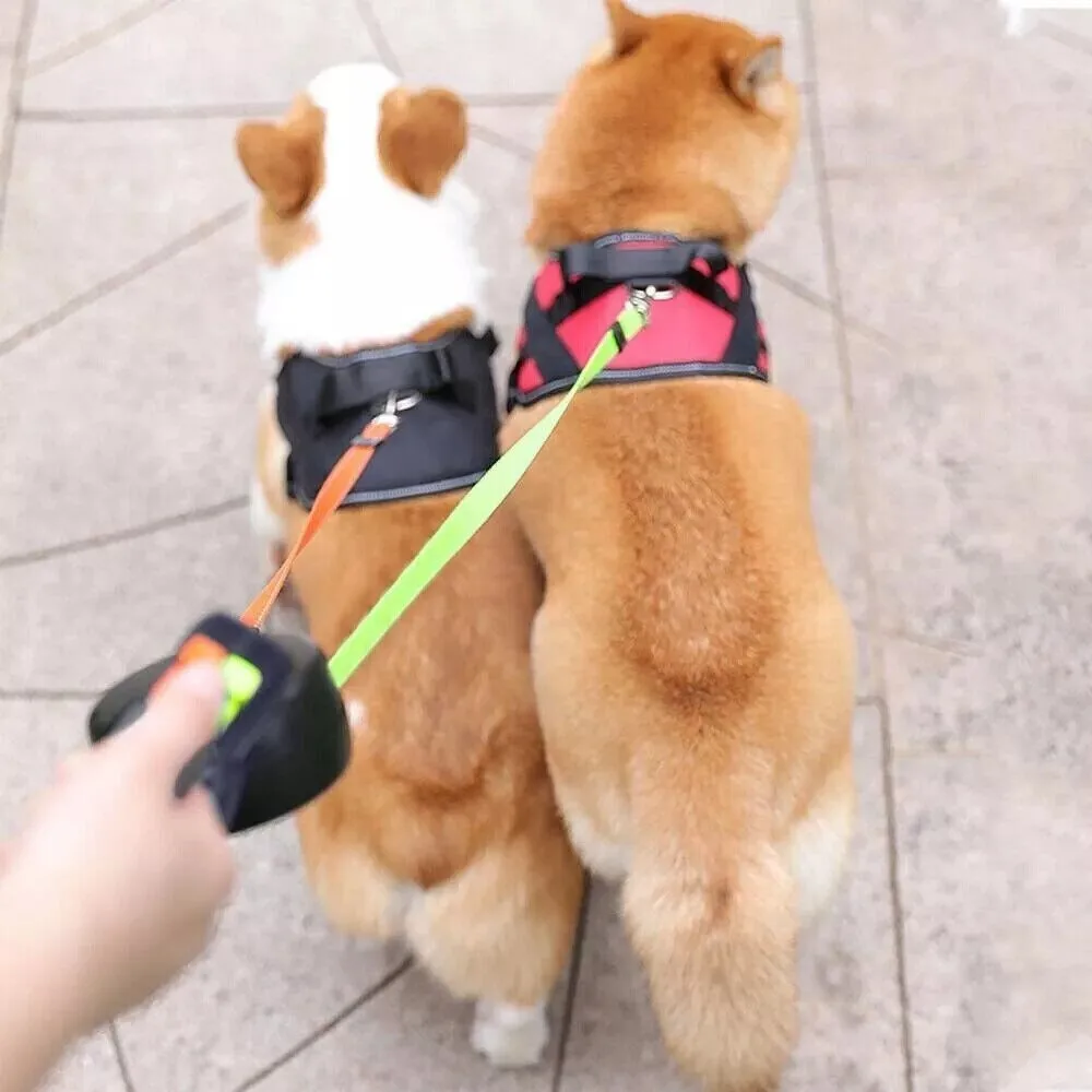 Retractable Pet Lead Leash 2 Dogs Double Rope Leashes with Flashlight Tangle Dual Doggie 360 Swivel No Tangle 3M Ropes: 3 - 5 Days Free Delivery Only UK Retractable Pet Lead Leash 2 Dogs Double Rope Leashes with Flashlight Tangle Dual Doggie 360 Swivel No Tangle 3M Ropes: 3 - 5 Days Free Delivery Only UK