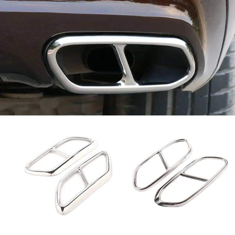 For Volvo XC60 S60 XC90 S90 V90 Stainless Steel 2pcs Silver Car Tail Muffler Exhaust Pipe Output Cover Protective Trim
For Volvo XC60 S60 XC90 S90 V90 Stainless Steel 2pcs Silver Car Tail Muffler Exhaust Pipe Output Cover Protective Trim