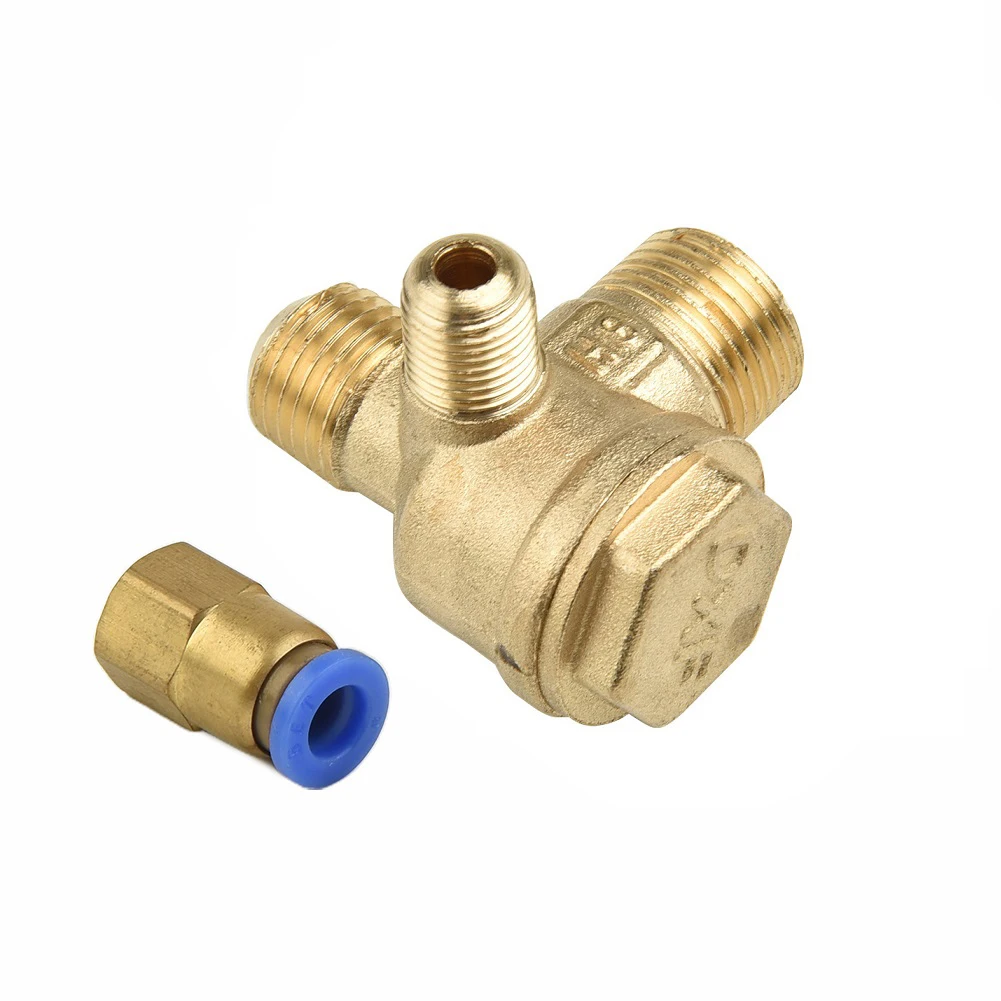 3 Port Brass Male Threaded Check Valve Connector Tool For Oil-free Air Compressor 16 14 10mm Tube Connecting Replacement
3 Port Brass Male Threaded Check Valve Connector Tool For Oil-free Air Compressor 16 14 10mm Tube Connecting Replacement