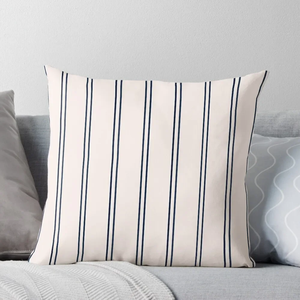 

White and Navy Blue Stripes Throw Pillow Cushions For Sofa Cusions Cover Cushion Cover Luxury