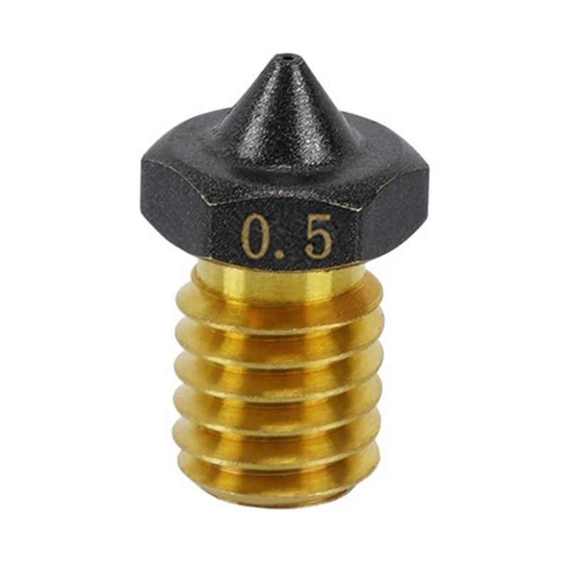 634A 3D Printer Nozzle, E3DV6 Extruder Nozzle 0.2/0.3/0.4/0.5/0.6/0.8/1.0mm/1.2mm High-flow for CR10/ Ender3 PTFE Coated
634A 3D Printer Nozzle, E3DV6 Extruder Nozzle 0.2/0.3/0.4/0.5/0.6/0.8/1.0mm/1.2mm High-flow for CR10/ Ender3 PTFE Coated