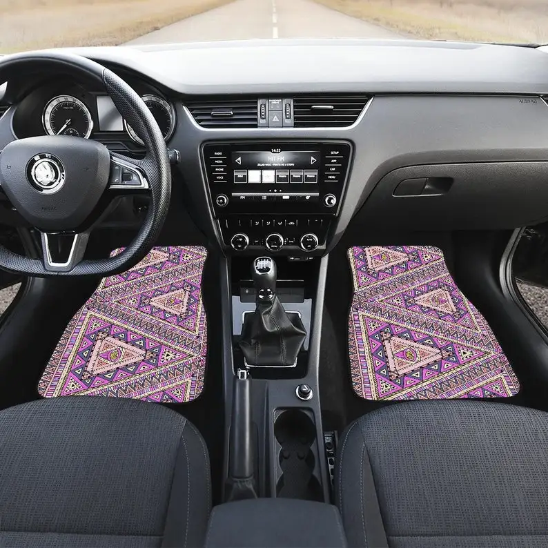 Pink Tribal Ethnic Aztec Boho Chic Bohemian Pattern Car Floor Mats Set, Front and Back Floor Mats for Car, Car Accessories
Pink Tribal Ethnic Aztec Boho Chic Bohemian Pattern Car Floor Mats Set, Front and Back Floor Mats for Car, Car Accessories