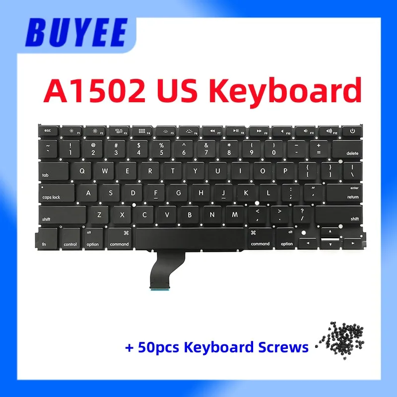 

Genuine Used A1502 US Keyboard AP08 For Macbook Pro 13.3" Retina A1502 English Keyboard US Version 2013 2014 2015 Year