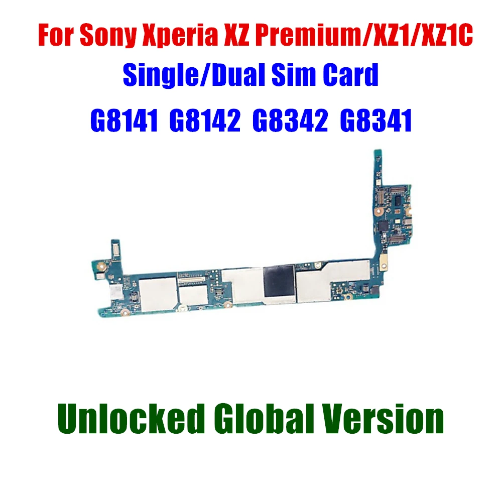 

Full tested plate Unlocked Mainboard for Sony Xperia XZ Premium G8141 G8142 XZ1 XZP XZ1C G8341 G8342 Motherboard with full chips