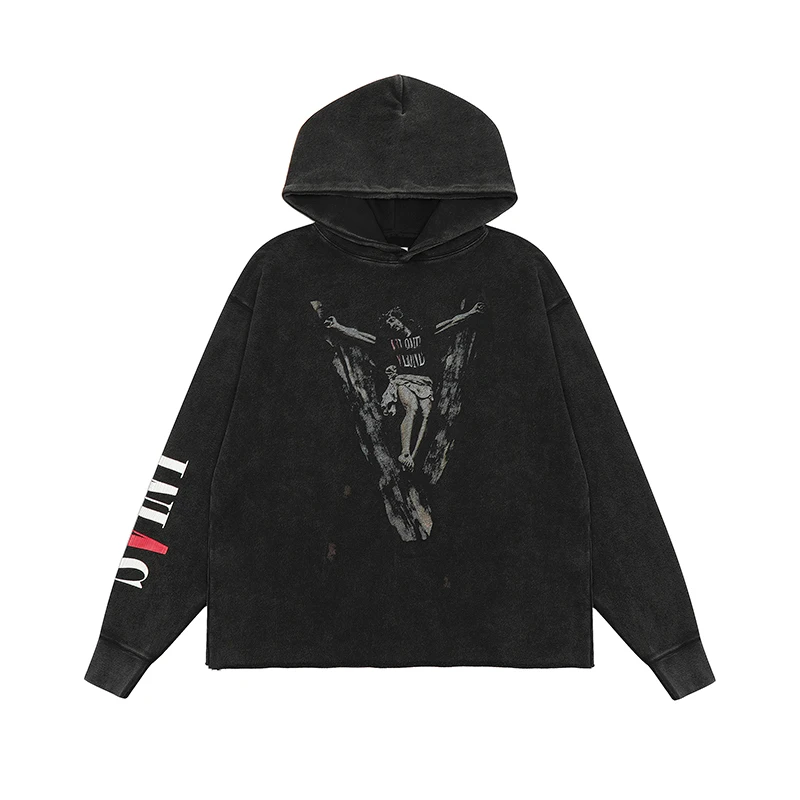 Saint Michael Co branded Fashion Brand Damaged Washable Loose High Street Hoodie Sweater
Saint Michael Co branded Fashion Brand Damaged Washable Loose High Street Hoodie Sweater