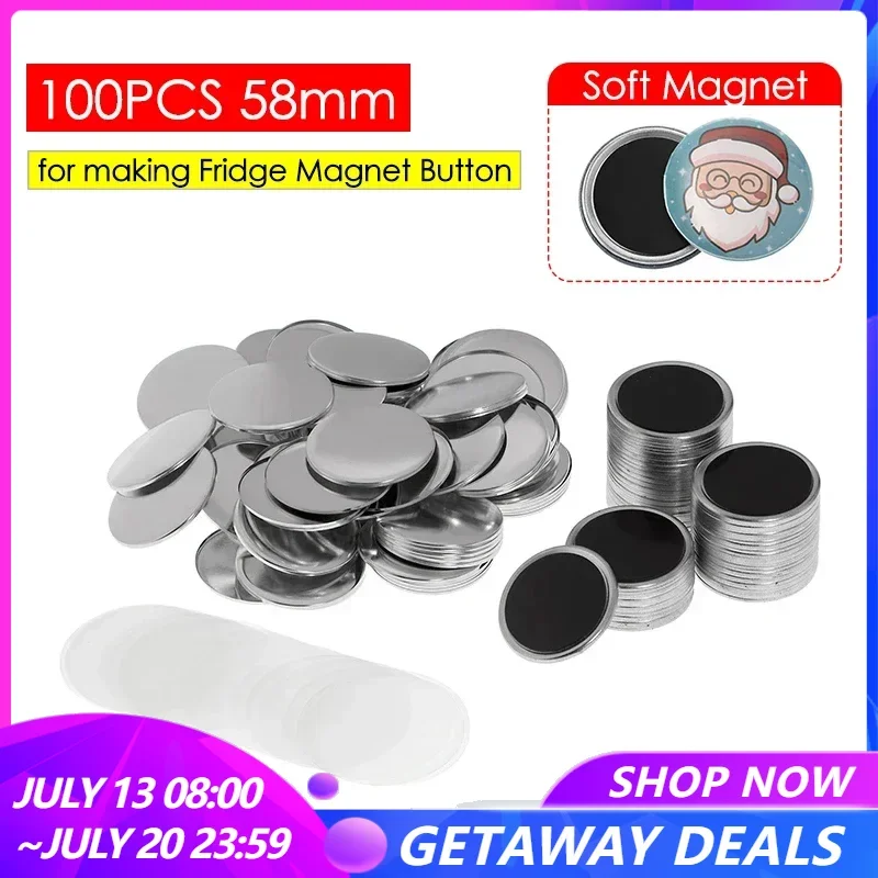 100PCS 58MM Soft Magnet Refrigerator Button Badge DIY Making Materials for Button Maker Magnetic Buttons Fridge Badge Parts
100PCS 58MM Soft Magnet Refrigerator Button Badge DIY Making Materials for Button Maker Magnetic Buttons Fridge Badge Parts
