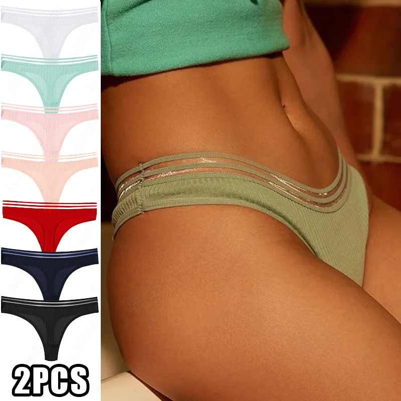 Solid Color Ribbed Cotton G String Women Panties Sexy Briefs Thong Low Waist T-back Bikini Underwear Seamless Femlae Lingerie
Solid Color Ribbed Cotton G String Women Panties Sexy Briefs Thong Low Waist T-back Bikini Underwear Seamless Femlae Lingerie