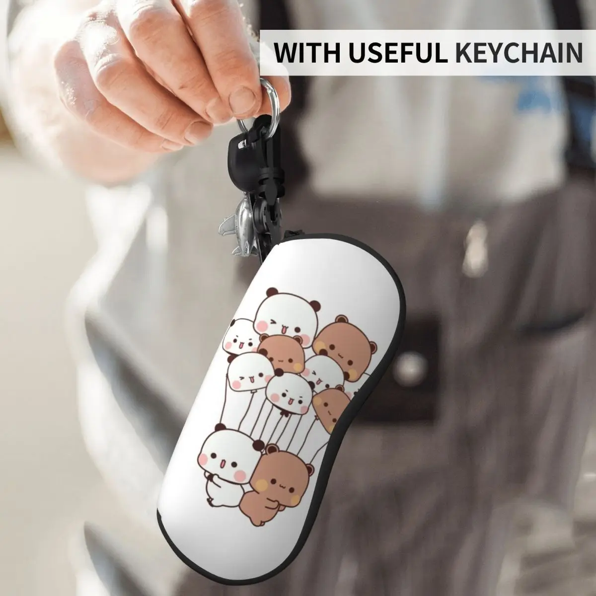 Bubu And Dudu Vertical Glasses Case Panda bear hugs love Male Female Zipper Sunglasses Pouch Trend Pocket Eyeglasses Box
Bubu And Dudu Vertical Glasses Case Panda bear hugs love Male Female Zipper Sunglasses Pouch Trend Pocket Eyeglasses Box