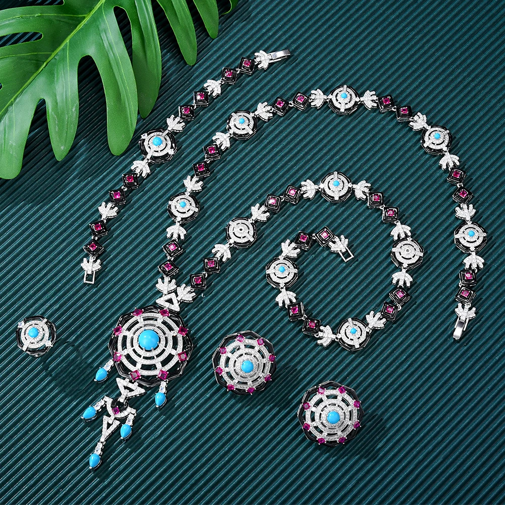 GODKI New Fashion Turquoise UAE Dubai Bridal Jewelry Set For Women Wedding Party Nigerian African Necklace Earring Set
GODKI New Fashion Turquoise UAE Dubai Bridal Jewelry Set For Women Wedding Party Nigerian African Necklace Earring Set