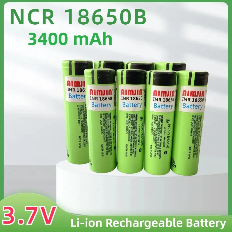 Original High Capacity NCR 18650B 3.7V 3400mAh 18650 Flat Head High Current Rechargeable Lithium Battery
Original High Capacity NCR 18650B 3.7V 3400mAh 18650 Flat Head High Current Rechargeable Lithium Battery