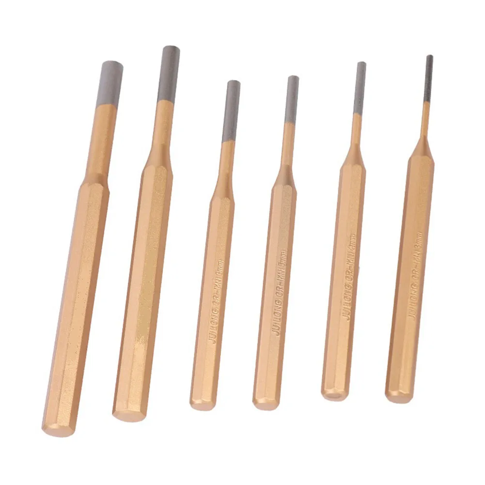 6pcs High Hardness Cylindrical Chisel Round Head Center Punch Chisel Percussion Punch Needle Fitter Hand Tools 3-8mm
6pcs High Hardness Cylindrical Chisel Round Head Center Punch Chisel Percussion Punch Needle Fitter Hand Tools 3-8mm