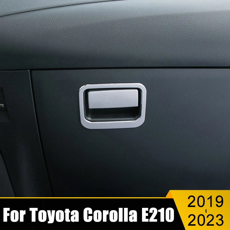 Stainless Car Glove Box Co-Pilot Handle Frame Trim Cover Stickers For Toyota Corolla E210 2019-2021 2022 2023 Hybrid Accessories
Stainless Car Glove Box Co-Pilot Handle Frame Trim Cover Stickers For Toyota Corolla E210 2019-2021 2022 2023 Hybrid Accessories