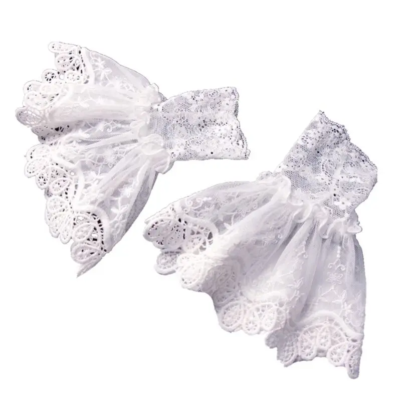 Female Sweater Fake Sleeves Hollow Out Crochet Floral Lace Horn Cuffs Embroidery Flounces Elastic Wrist Warmers 10CF
Female Sweater Fake Sleeves Hollow Out Crochet Floral Lace Horn Cuffs Embroidery Flounces Elastic Wrist Warmers 10CF