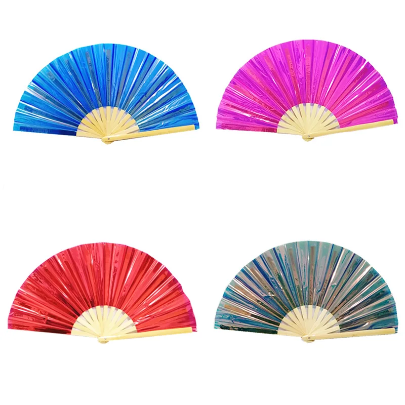 New PVC Tai Chi Fan 33cm Bamboo Fan Laser Kung Fu Folding Fan Craft Gifts Stage Performance Dance Party Photography Props Fan
New PVC Tai Chi Fan 33cm Bamboo Fan Laser Kung Fu Folding Fan Craft Gifts Stage Performance Dance Party Photography Props Fan