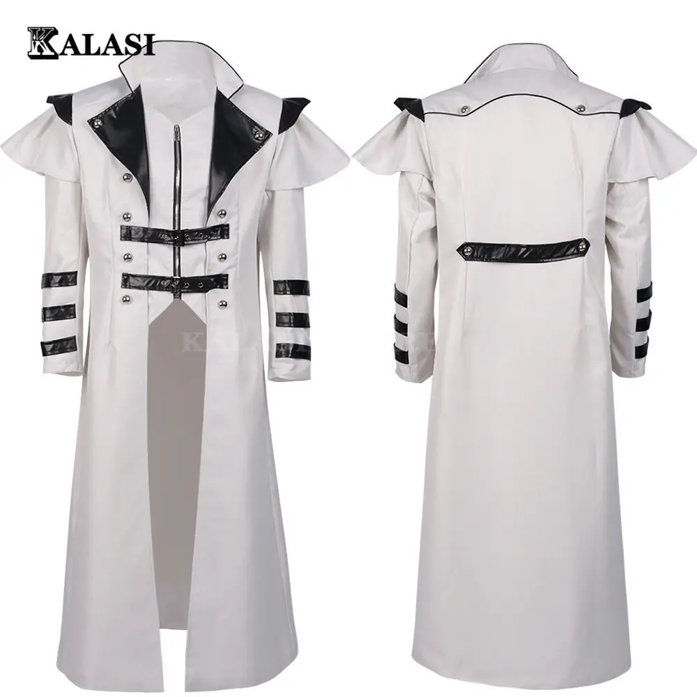 Vintage Halloween Medieval Steampunk Assassin Elves Pirate Costume Adult Men Black Long Split Jacket Gothic Armor Leather Coats
Vintage Halloween Medieval Steampunk Assassin Elves Pirate Costume Adult Men Black Long Split Jacket Gothic Armor Leather Coats