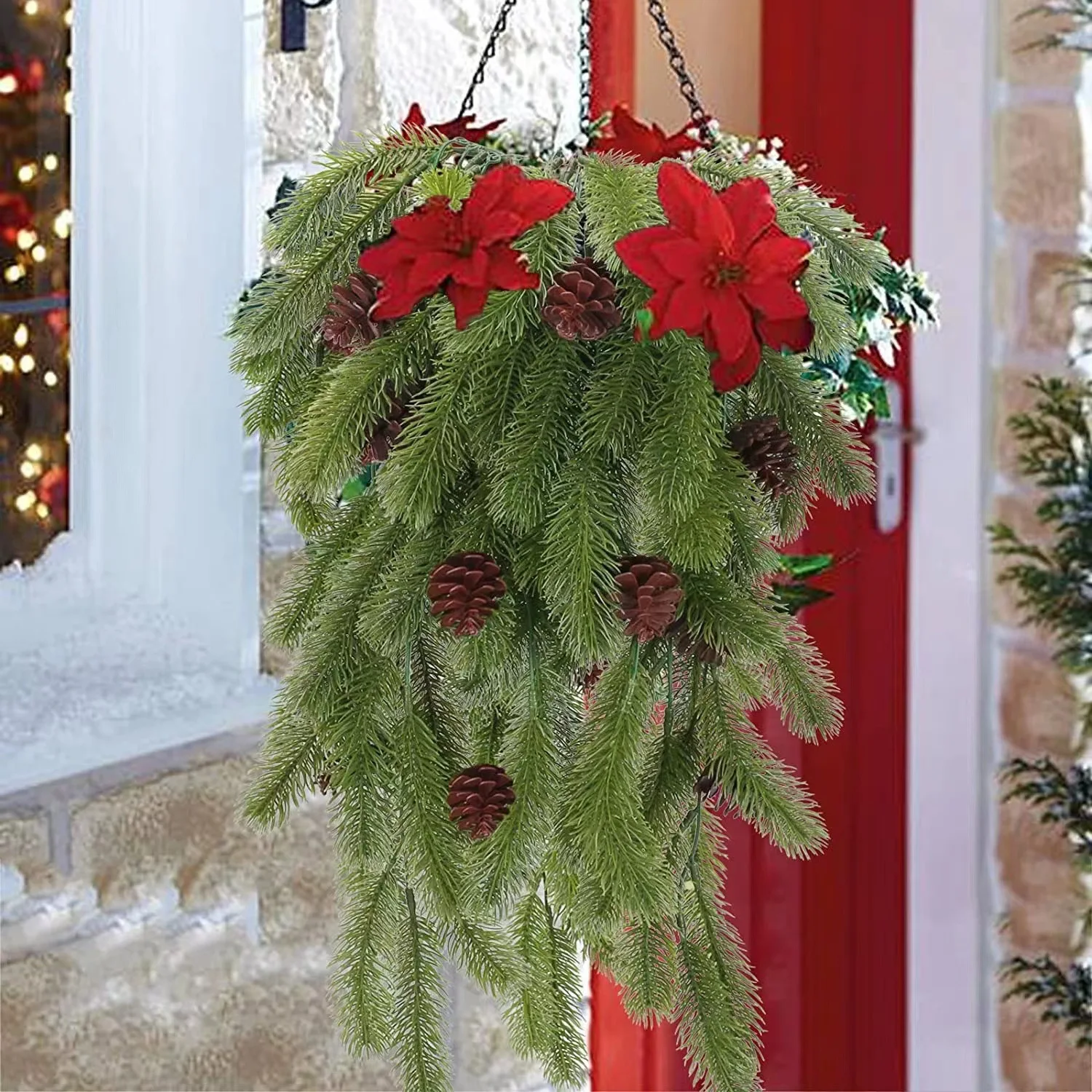 Christmas Green Plant Artificial Pine Needle Pine Fruit Vine Home Xmas Hanging Decoration New Year Supplies
Christmas Green Plant Artificial Pine Needle Pine Fruit Vine Home Xmas Hanging Decoration New Year Supplies