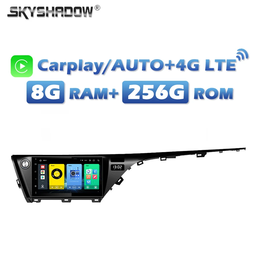 4G SIM Wireless Carplay Auto Android 13.0 8G+256G LTE Car DVD Player AHD Wifi Bluetooth RDS RADIO GPS For Toyota CAMRY 2018-2020
4G SIM Wireless Carplay Auto Android 13.0 8G+256G LTE Car DVD Player AHD Wifi Bluetooth RDS RADIO GPS For Toyota CAMRY 2018-2020