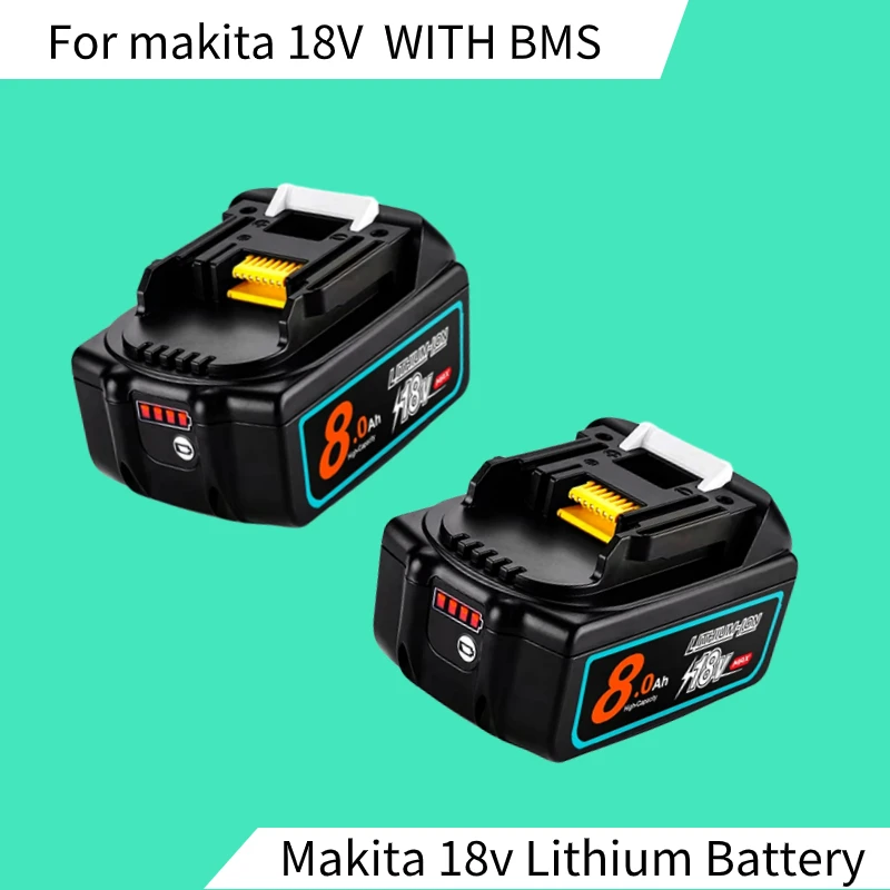 

2023 обновленная аккумуляторная батарея 18 в 6,0 1850 Ач для электроинструментов Makita со стандартной заменой литий-ионных аккумуляторов LXT BL1860 6000 18 в мАч