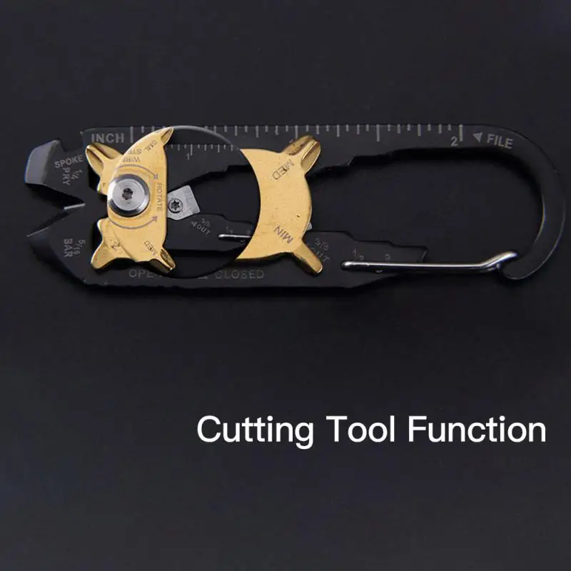 

Multifunction Tool Stainless Steel Мультитул Key Holder Organizer Clip Folder Keyring Keychain Case Outdoor Survival Travel Tool