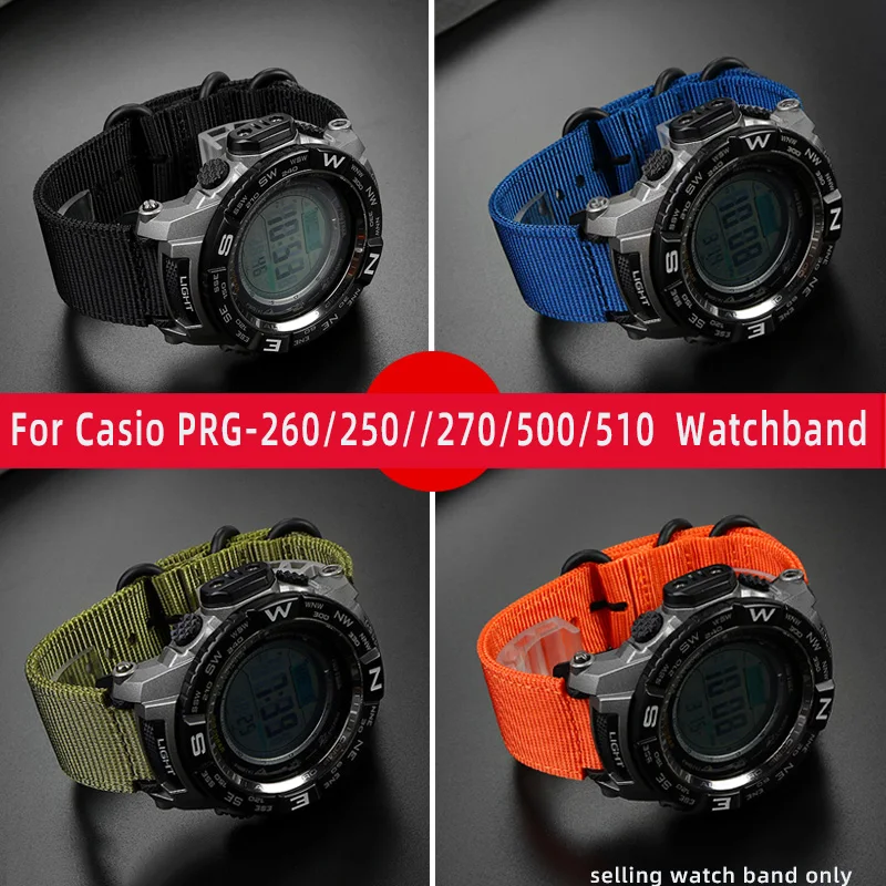 Watchband For Casio PRG-260/250//270/500/510 Watchband Mountaineering Sports Nylon Canvas Bracelet Accessories 18MM
Watchband For Casio PRG-260/250//270/500/510 Watchband Mountaineering Sports Nylon Canvas Bracelet Accessories 18MM
