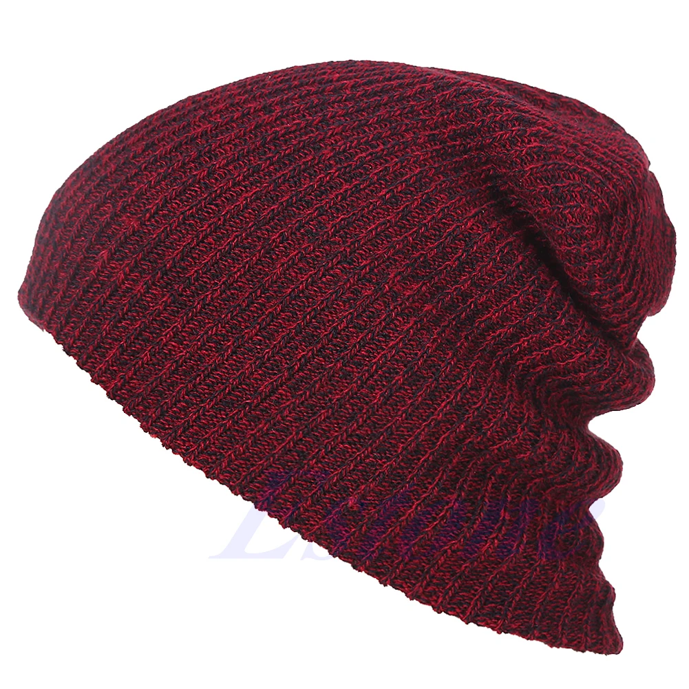

Knit Men's Women's Baggy Beanie Oversize Winter Hat Ski Slouchy Skull Drop Shipping