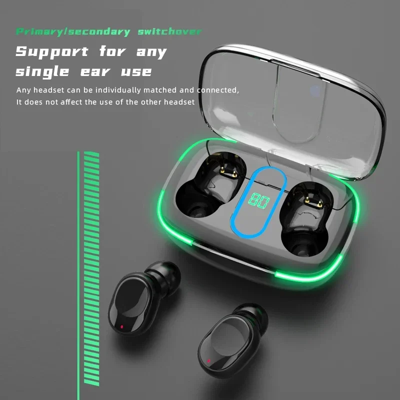 

Wireless Headset IPX7 Waterproof Deep Bass Earbuds True Y90 TWS Bluetooth Wireless Stereo Headphone Sport Earphones Earphone 5.3