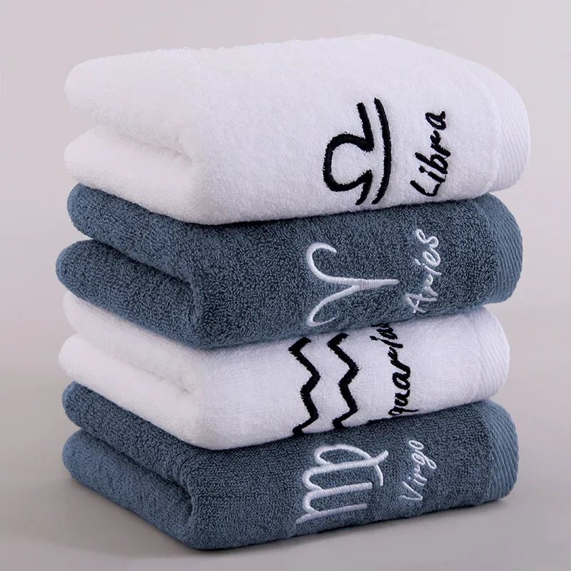 75x35cm Twelve Constellations Towel 100% Cotton Towel Twelve Constellations Embroidery Thickened Adult Absorbent Soft Face Towel
75x35cm Twelve Constellations Towel 100% Cotton Towel Twelve Constellations Embroidery Thickened Adult Absorbent Soft Face Towel