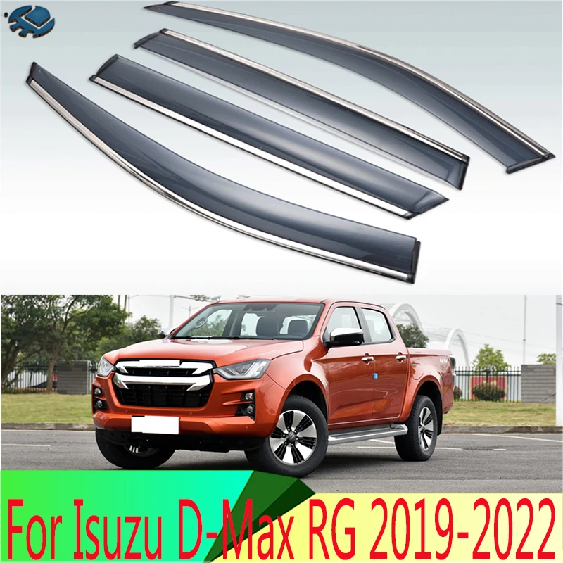 For Isuzu D-Max RG 2019-2022 Exterior Visor Vent Shades Window Sun Rain Guard Deflector 4pcs
For Isuzu D-Max RG 2019-2022 Exterior Visor Vent Shades Window Sun Rain Guard Deflector 4pcs