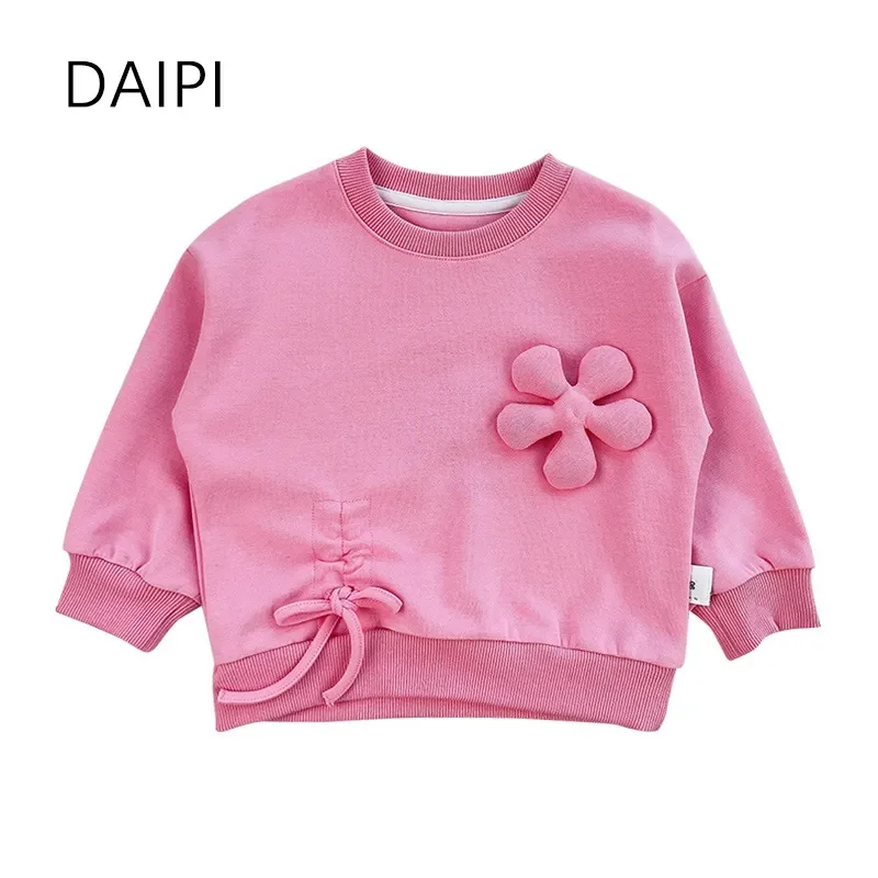 Autumn Drawstring Flower Sweatshirt Girls Clothes Teenagers Long Sleeve Pullovers Moletom Sudaderas Cute Kids Cotton Tops
Autumn Drawstring Flower Sweatshirt Girls Clothes Teenagers Long Sleeve Pullovers Moletom Sudaderas Cute Kids Cotton Tops