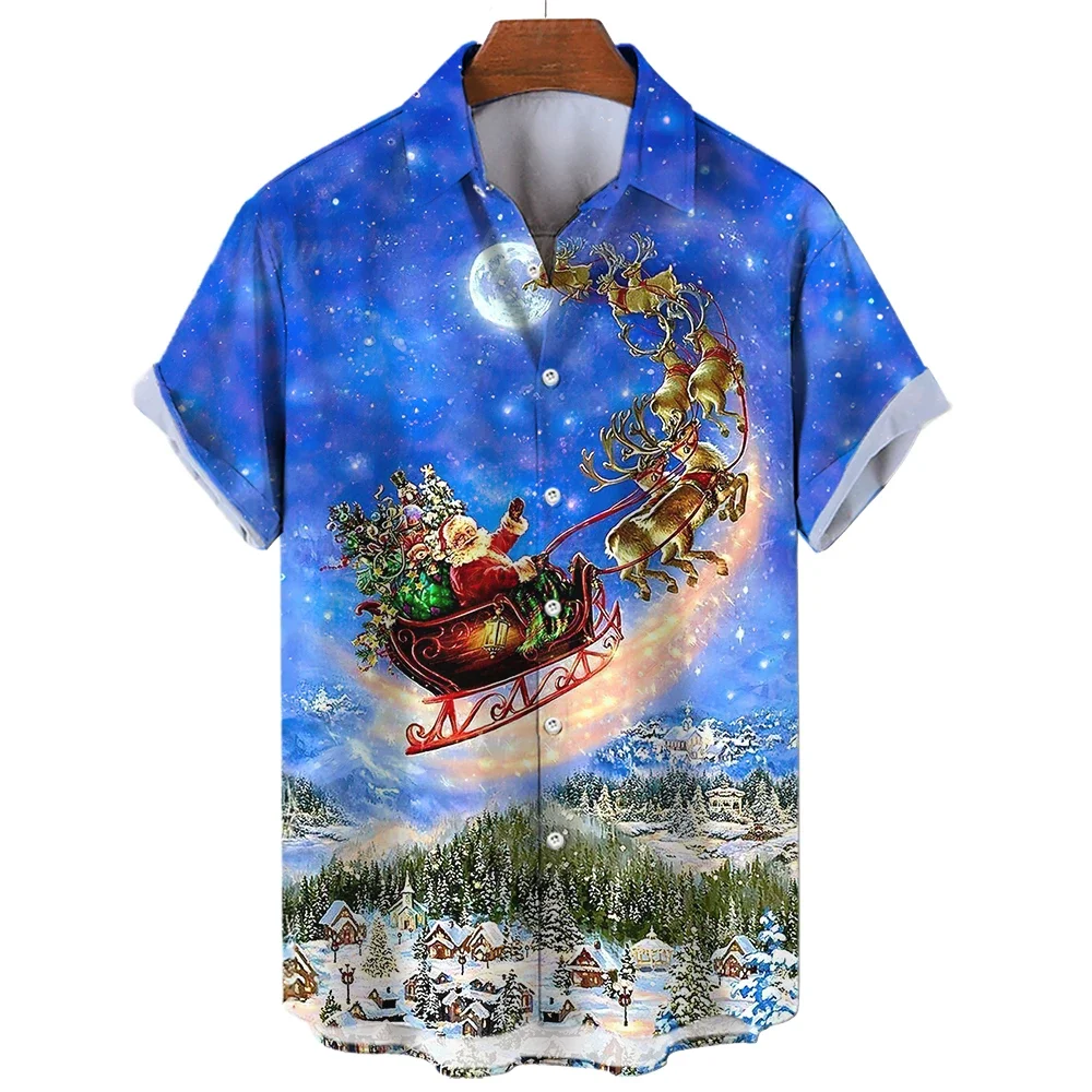 2023 Santa Men's Shirt Train Santa 3d Printed Shirt Men's Fashion Hawaiian Shirt Men's Button-up Short Sleeve Top
2023 Santa Men's Shirt Train Santa 3d Printed Shirt Men's Fashion Hawaiian Shirt Men's Button-up Short Sleeve Top