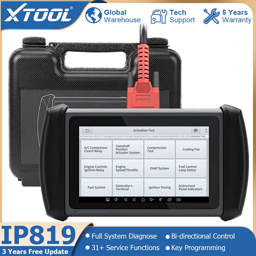 XTOOL Inplus IP819 Auto Diagnostic Tool ECU Coding VAG Guided Automotive Scanner Key Programming CAN FD Bi-directional Control
XTOOL Inplus IP819 Auto Diagnostic Tool ECU Coding VAG Guided Automotive Scanner Key Programming CAN FD Bi-directional Control