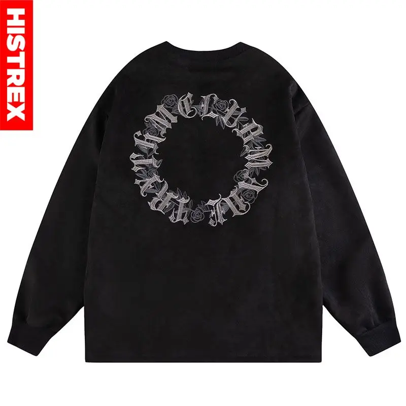 HISTREX Embroidery Sweatshirt Men,Fall Spring Goth Pullover,Harajuku Cotton Tee,Hip Hop Long Sleeve Top,Y2k T-Shirts Streetwear
HISTREX Embroidery Sweatshirt Men,Fall Spring Goth Pullover,Harajuku Cotton Tee,Hip Hop Long Sleeve Top,Y2k T-Shirts Streetwear