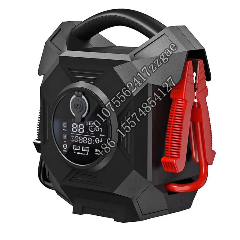 

heavy truck 236800mWh high capacity smart cable 12v 3000A start current, 24v 1500A car jump starter