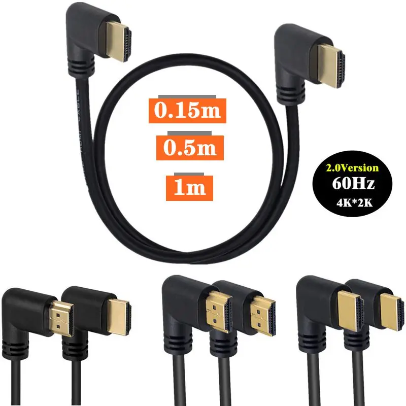2.0 Version HDMI Compatible High-Definition Cable Brain TV Connection Data Cable 4K * 2K 60HZ Right To Left Bend
2.0 Version HDMI Compatible High-Definition Cable Brain TV Connection Data Cable 4K * 2K 60HZ Right To Left Bend