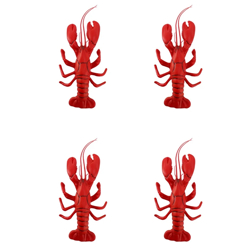4Pcs 12 X 5 Inch Big Fake Lobster Model For Dispaly Artificial Marine Animals Decoration
4Pcs 12 X 5 Inch Big Fake Lobster Model For Dispaly Artificial Marine Animals Decoration