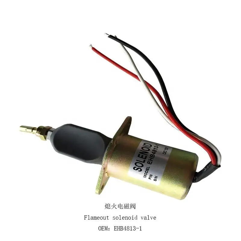 EHB4813-1 Electric parts Flameout Solenoid Valve for excavator stop Solenoid valve
EHB4813-1 Electric parts Flameout Solenoid Valve for excavator stop Solenoid valve