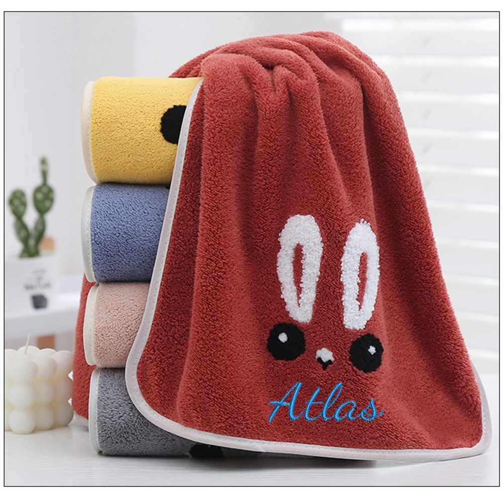 Custom Embroidered Coral Plush Water Absorbing Soft Towels Personalized Cartoon Face Wash Towels Household Hand Gift Towels
Custom Embroidered Coral Plush Water Absorbing Soft Towels Personalized Cartoon Face Wash Towels Household Hand Gift Towels