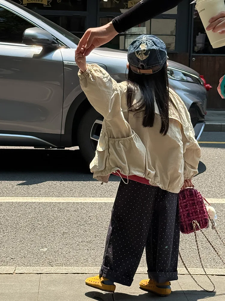 2025 Autumn New Children Loose Trousers Cotton Girls Polka Dot Casual Pants Boys Harem Pants Kids Straight Pants Baby Clothes 13 Sb23f56e039584d26bc4e40a164029bbfw