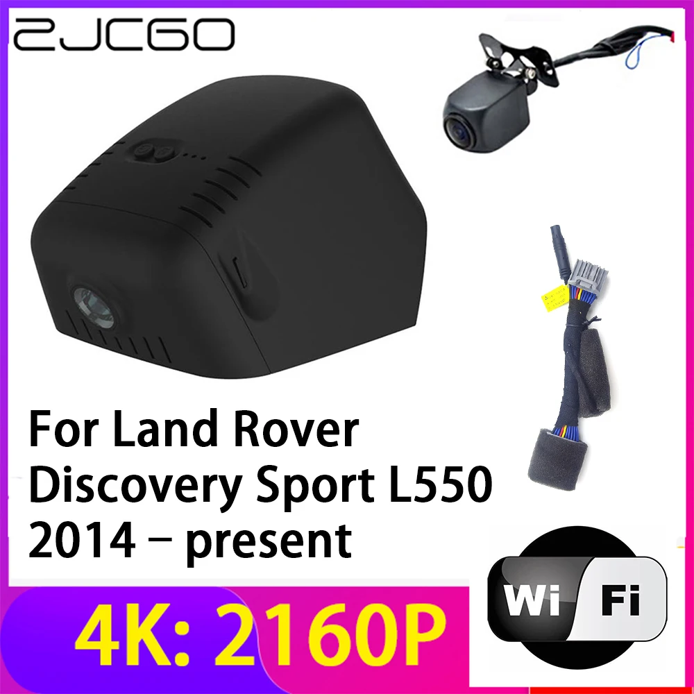 

Видеорегистратор ZJCGO 4K 2160P, 2 объектива, Wi-Fi, ночное видение, для Land Rover Discovery Sport L550 2014 ~ 2023