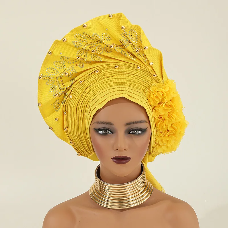 

Turban Femme Bonnet Hijab Auto Gele Headtie Already Made Turbante Mujer Sego Gele Headtie 2024 African Hear Wrap Headband